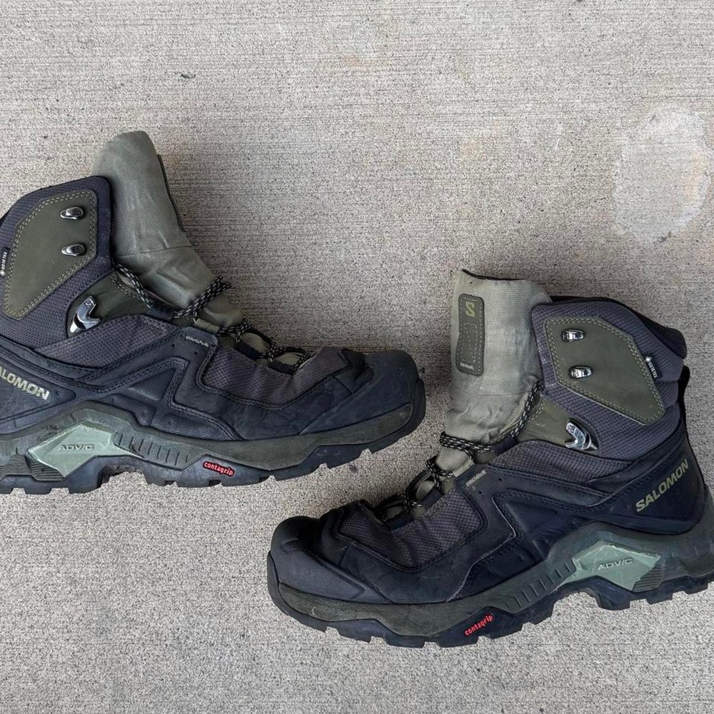 GREEN SALOMON QUEST ELEMENT HIKING BOOTS - Picture 3 of 8